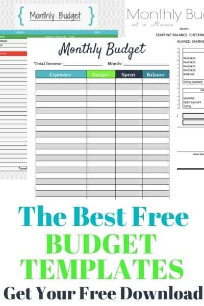 online budget template free