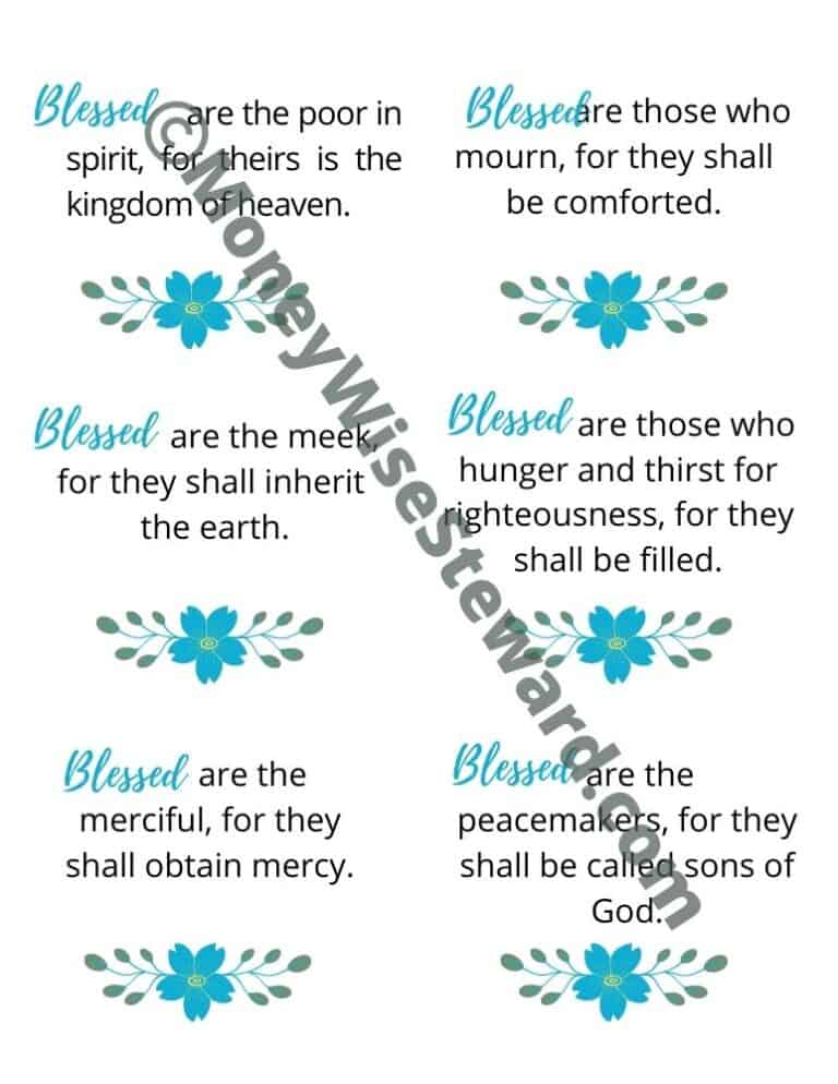 What are The Beatitudes in the Bible? Plus! Free Printable