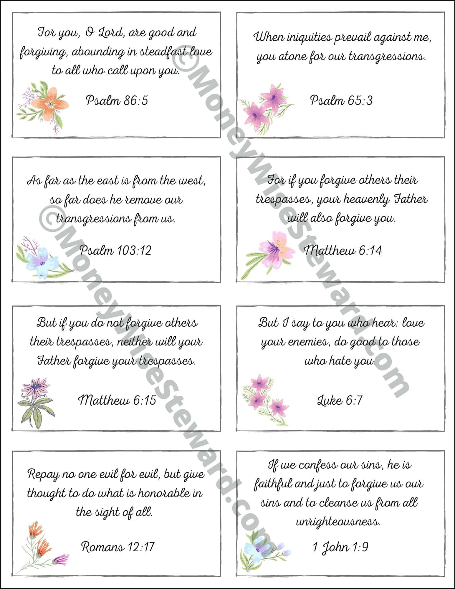 10 Free Printable Bible Verses That Will Bless You